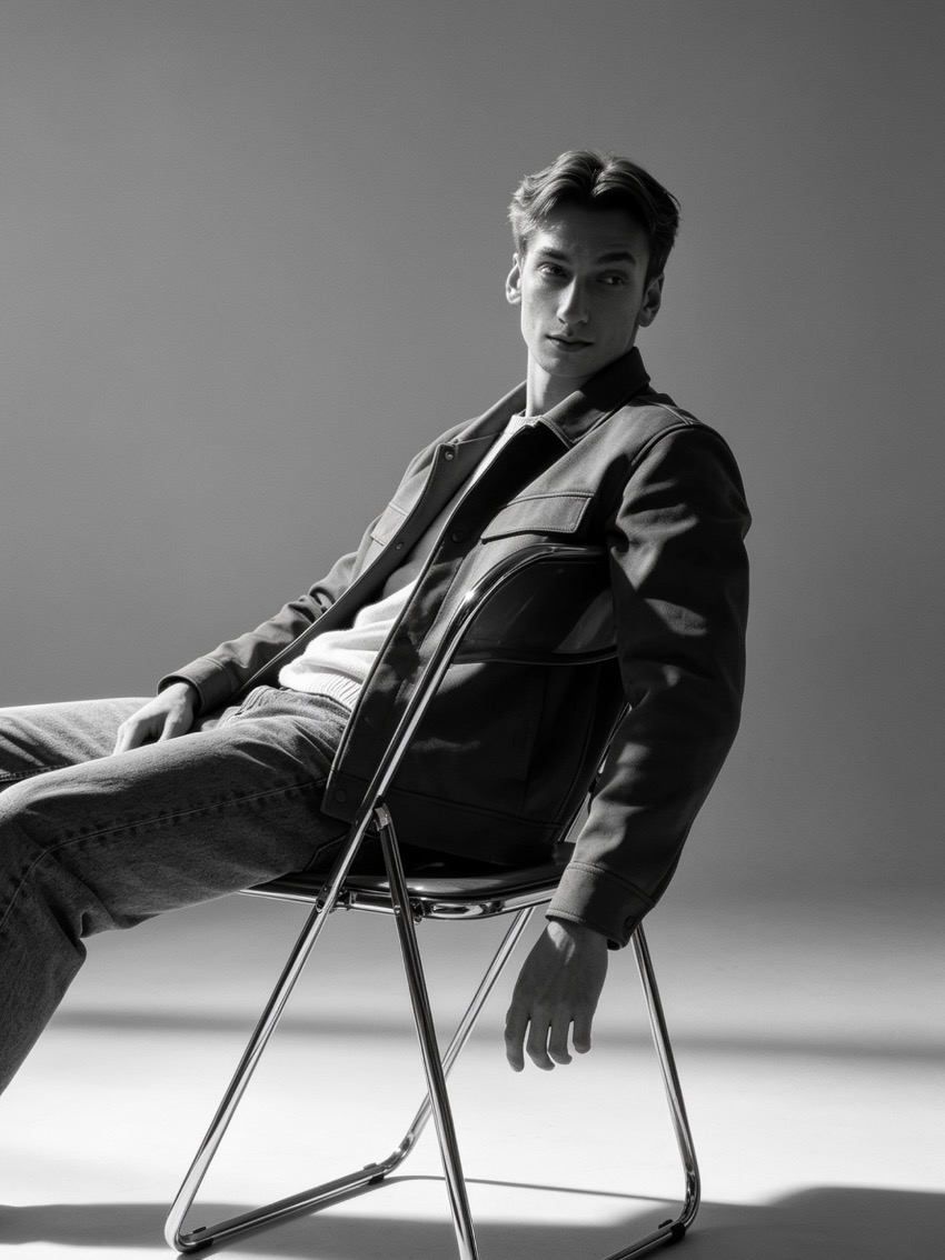 Retrato editorial · blanco y negro